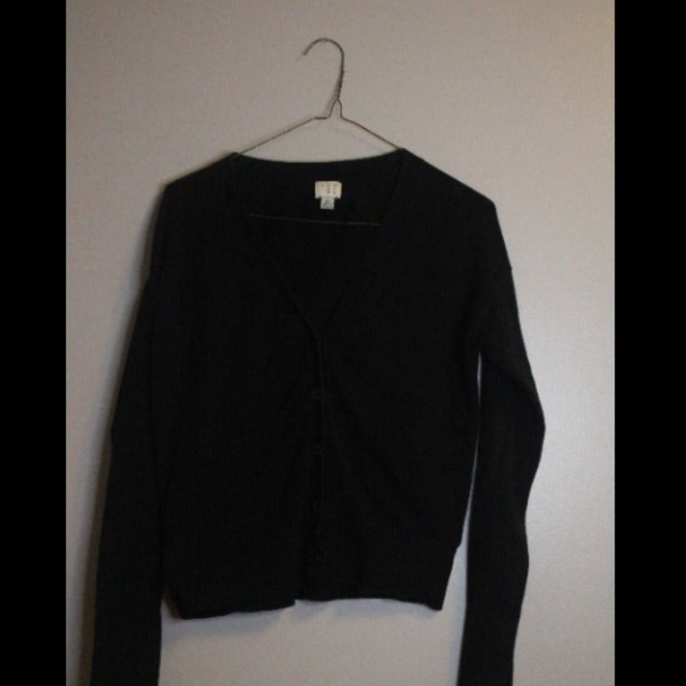 Black cardigan